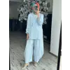 Kahma Tensel Ceket Şalvar Pantolon Takım