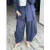 Kahma Tensel Ceket Şalvar Pantolon Takım