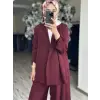 Kahma Tensel Ceket Şalvar Pantolon Takım