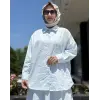 Kahma Nakış işlemeli Gömlek