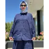 Kahma Nakış işlemeli Gömlek