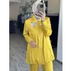 Lisa Sırtı Ve Göğsü İşlemeli Ceket  Pantolon Takım 3026