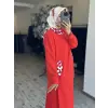 Lisa Kapüşonlu Tunik Etek Takım 3032