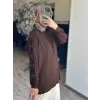 Tığ Triko Kolu Drape Detaylı Modal Tunik TNK4053