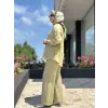 Almarwah Hakim Yaka Tencel Gömlek Pantolon Takım 203042