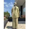 Almarwah Hakim Yaka Tencel Gömlek Pantolon Takım 203042