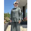 Almarwah Hakim Yaka Tencel Gömlek Pantolon Takım 203042