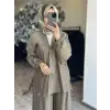 Almarwah Kolları Büzgülü Düğmeli Tencel Ceket 405024