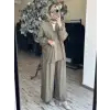 Almarwah Kolları Büzgülü Düğmeli Tencel Ceket 405024
