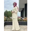 Qupra Brit Detaylı Tensel Tunik Pantolon Takım WAD12130