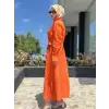 Kahma Nakış İşlemeli Gömlek Elbise
