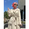 Kahma Püskül Detaylı Ceket Etek Takım