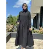 Almarwah Asimetrik Dikiş Detaylı Elbise 303892