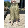Kahma Şifon Pliseli Etek