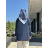 Tığ Triko Kolları Düğme Detaylı Oversize Tunik TNK4103