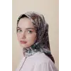 Maisa Su Masalı Çift Taraflı 90X90 Twil İpek Eşarp