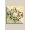 Maisa Su Masalı Çift Taraflı 90X90 Twil İpek Eşarp