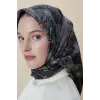 Maisa Su Masalı Çift Taraflı 90X90 Twil İpek Eşarp