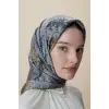 Maisa Su Masalı Çift Taraflı 90X90 Twil İpek Eşarp
