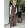 Kayra Süet Yelek Pantolon Takım KA16014