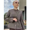 Kayra Desenli Ceket Pileli Etek Takım KA16026