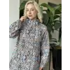 Kayra Etnik Desenli Dik Yaka Ceket KA73007