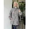 Kayra Etnik Desenli Dik Yaka Ceket KA73007