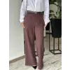 Kayra Kemerli Süet Pantolon KA19042
