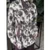Kayra Soyut Desen Kuşaklı Ceket KA13010