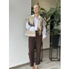 Almarwah Asimetrik Kısa Poplin Gömlek 101027