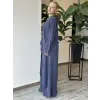 Almarwah Yırtmaç Detaylı Tam Boy Tunik Pantolon Takım 203047