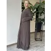 Almarwah Yırtmaç Detaylı Tam Boy Tunik Pantolon Takım 203047