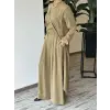 Almarwah Yırtmaç Detaylı Tam Boy Tunik Pantolon Takım 203047