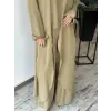 Almarwah Yırtmaç Detaylı Tam Boy Tunik Pantolon Takım 203047
