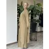Almarwah Yırtmaç Detaylı Tam Boy Tunik Pantolon Takım 203047
