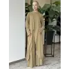 Almarwah Yırtmaç Detaylı Tam Boy Tunik Pantolon Takım 203047