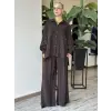 Almarwah İşleme Detaylı Gömlek Pantolon Takım 203102