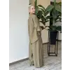 Almarwah Sırt Düğme Detaylı Tunik Pantolon Takım 203038