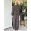 Almarwah Sırt Düğme Detaylı Tunik Pantolon Takım 203038