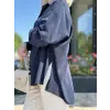 Almarwah Yandan Yırtmaçlı Modal Gömlek 101025