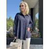 Almarwah Yandan Yırtmaçlı Modal Gömlek 101025