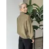 Kayra Dik Yaka Rayon Bluz KA11004