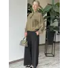 Kayra Dik Yaka Rayon Bluz KA11004