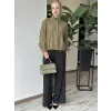 Kayra Dik Yaka Rayon Bluz KA11004