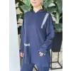 Kayra Rahat Kesim Kapüşonlu Tunik Pantolon Takım KA16031