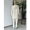 Kayra Rahat Kesim Kapüşonlu Tunik Pantolon Takım KA16031