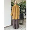 Almarwah Bebe Yaka Tencel Gömlek Pantolon Takım 203109