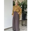 Almarwah Bebe Yaka Tencel Gömlek Pantolon Takım 203109