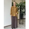 Almarwah Bebe Yaka Tencel Gömlek Pantolon Takım 203109