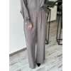 Almarwah Çıt Detaylı Uzun Tunik Pantolon Takım 202971Y